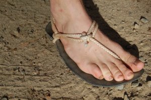 Huarache Sandals - Cherry Soles and Slip-On Tie